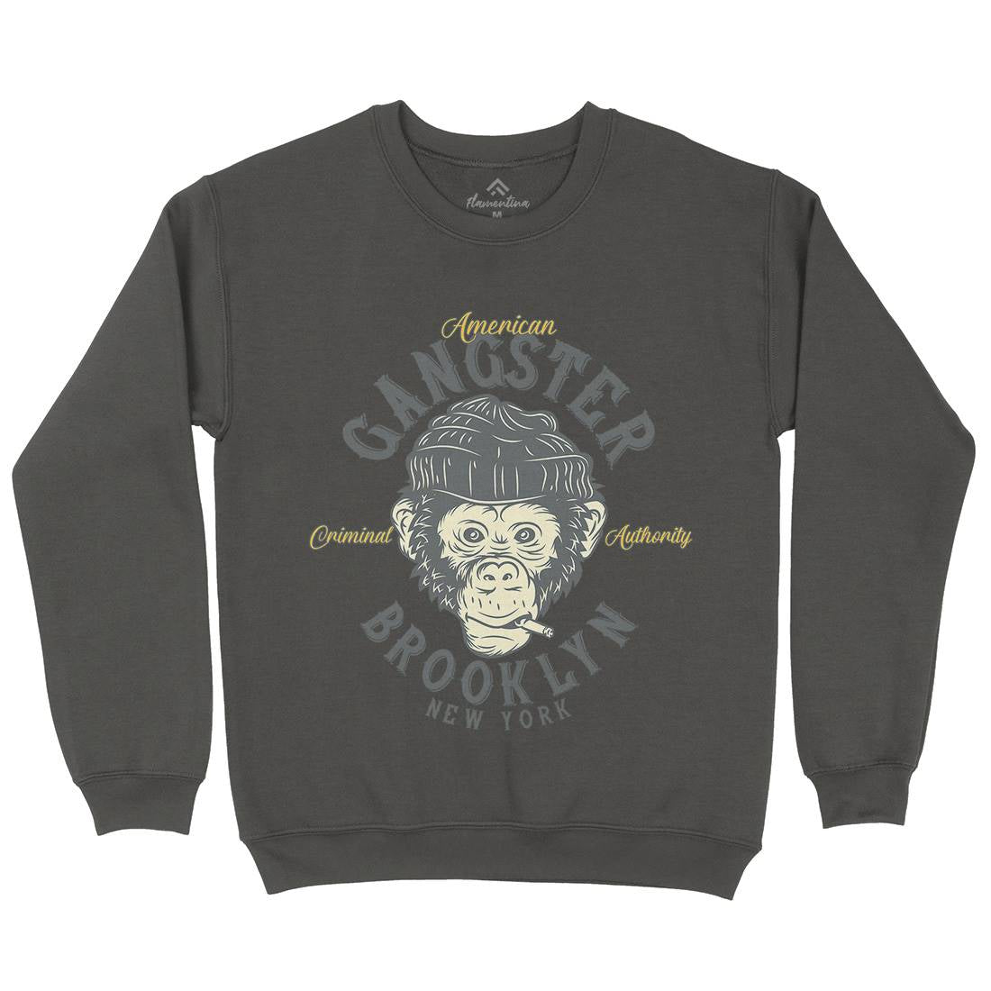 Gangster Monkey Kids Crew Neck Sweatshirt American B296