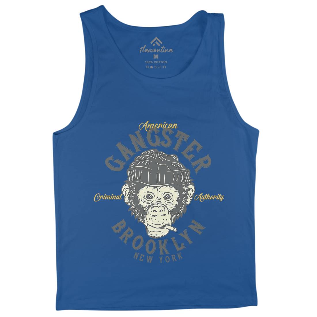 Gangster Monkey Mens Tank Top Vest American B296