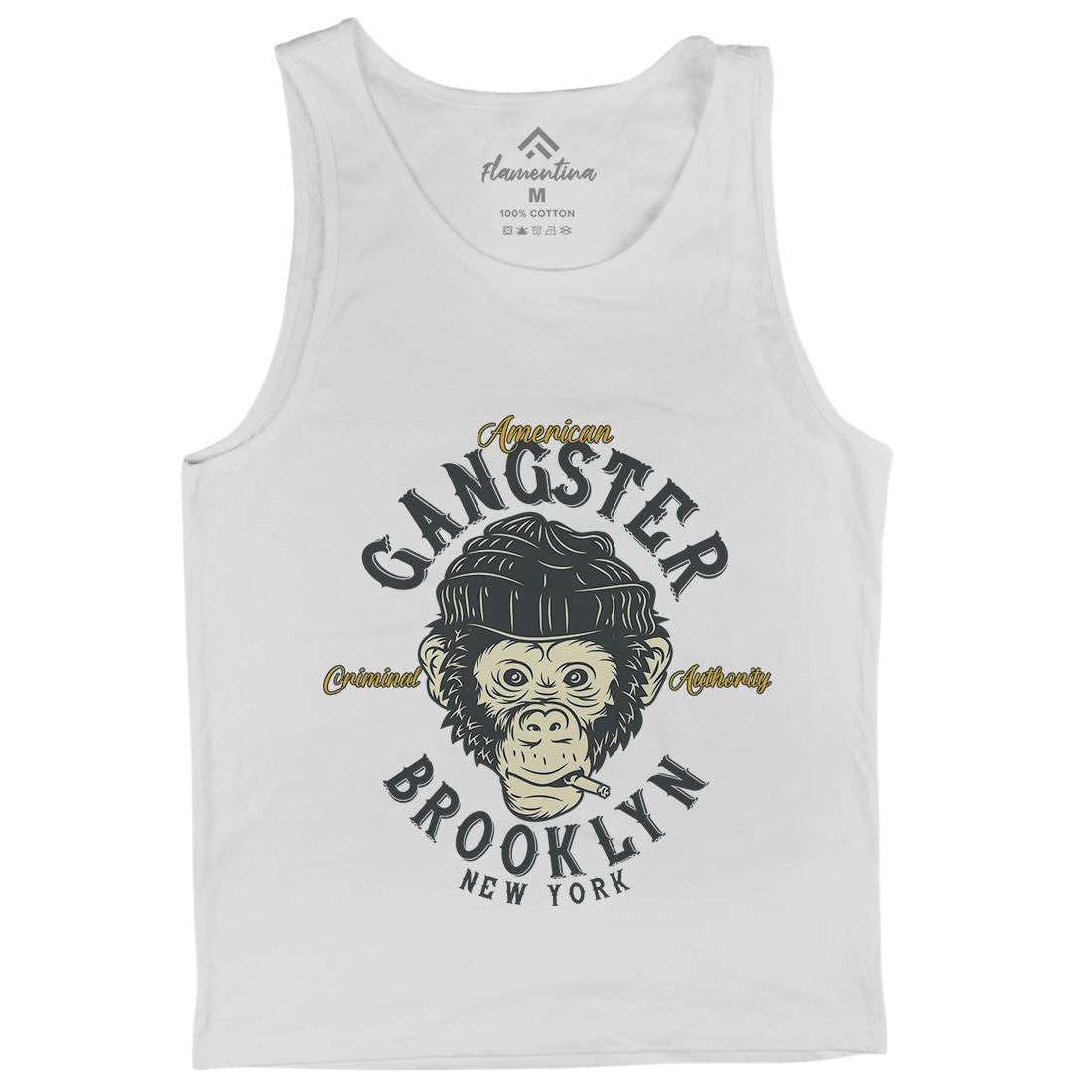 Gangster Monkey Mens Tank Top Vest American B296
