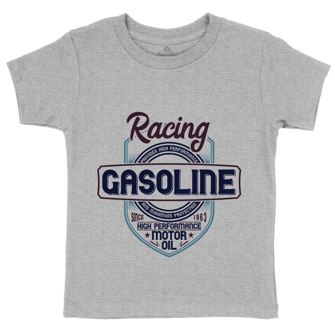 Gasoline Kids Organic Crew Neck T-Shirt Motorcycles B297