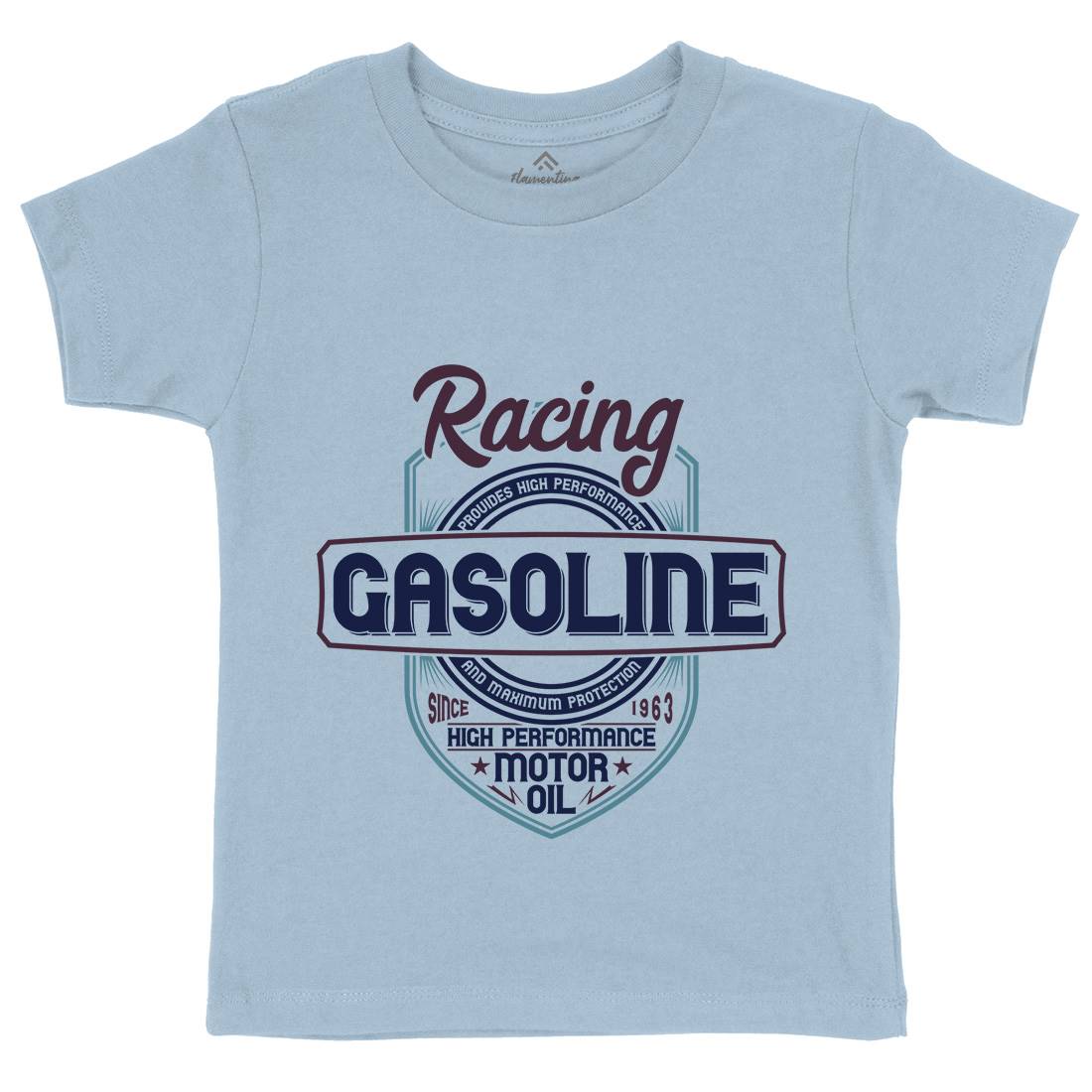 Gasoline Kids Crew Neck T-Shirt Motorcycles B297