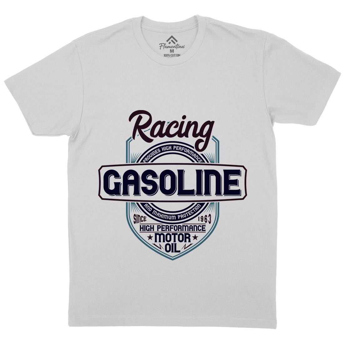 Gasoline Mens Crew Neck T-Shirt Motorcycles B297