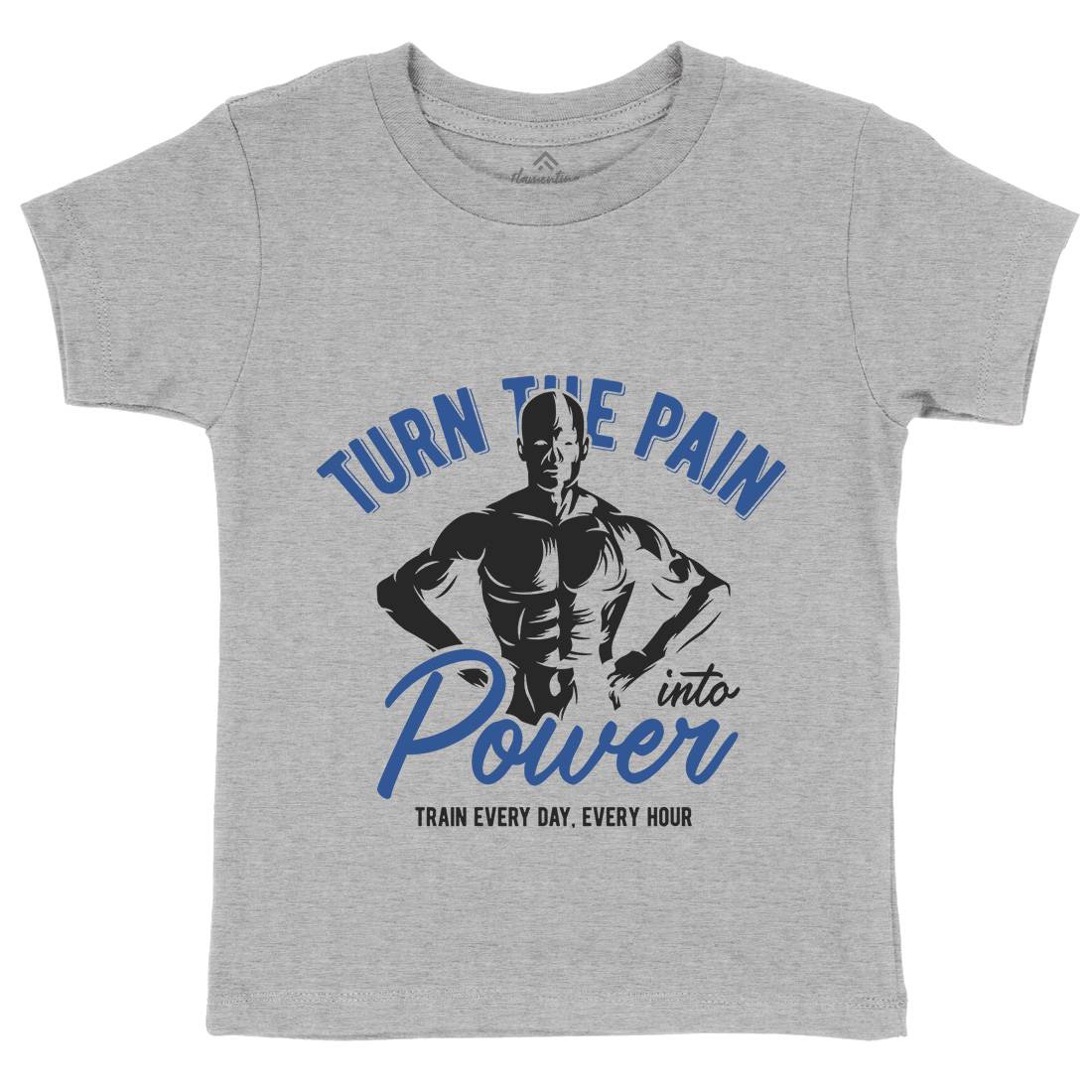 Power Kids Organic Crew Neck T-Shirt Gym B298