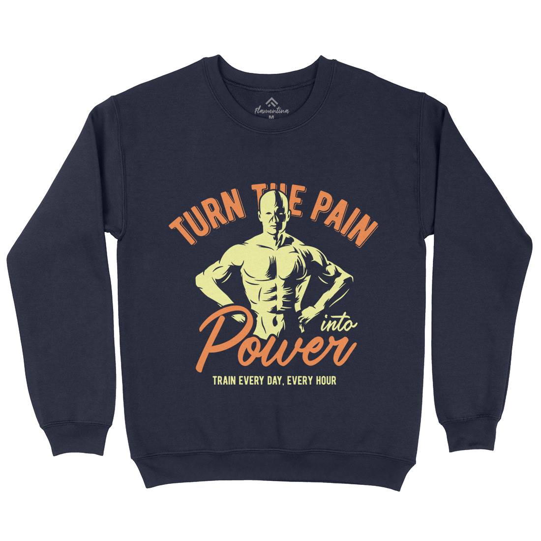 Power Mens Crew Neck Sweatshirt Gym B298