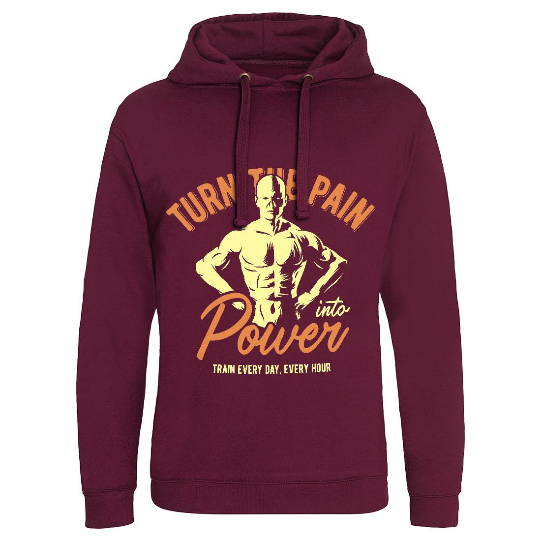 Power Mens Hoodie Without Pocket Gym B298