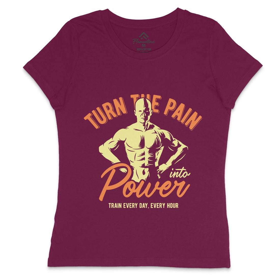 Power Womens Crew Neck T-Shirt Gym B298