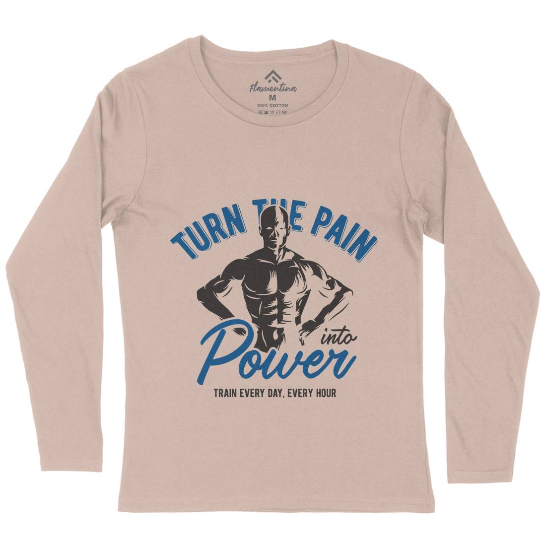 Power Womens Long Sleeve T-Shirt Gym B298