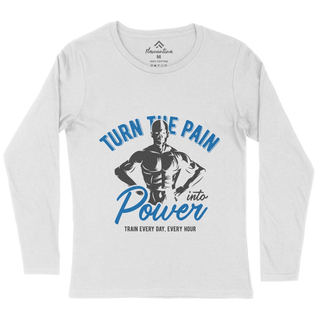 Power Womens Long Sleeve T-Shirt Gym B298