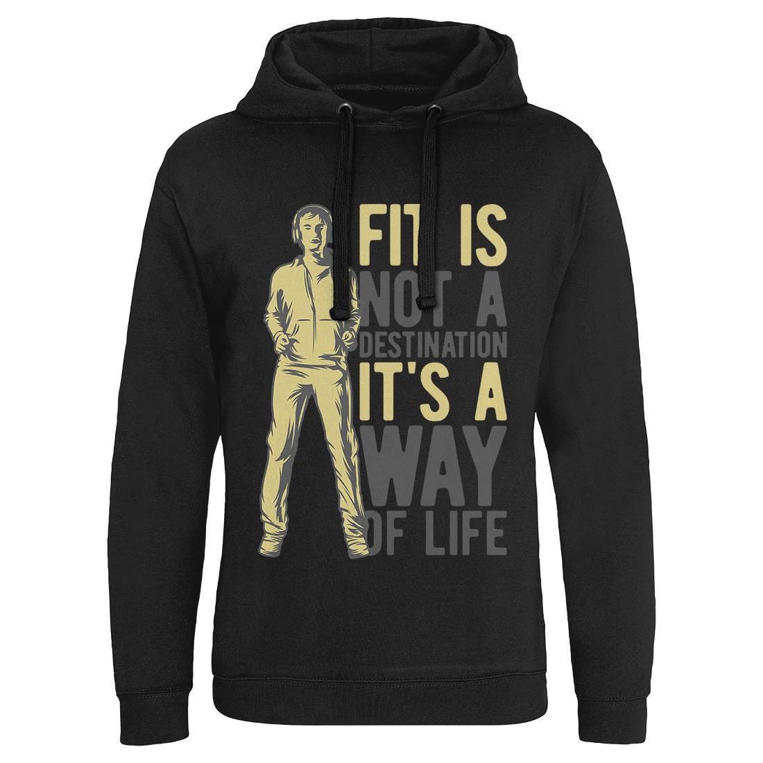 Fit Mens Hoodie Without Pocket Gym B300