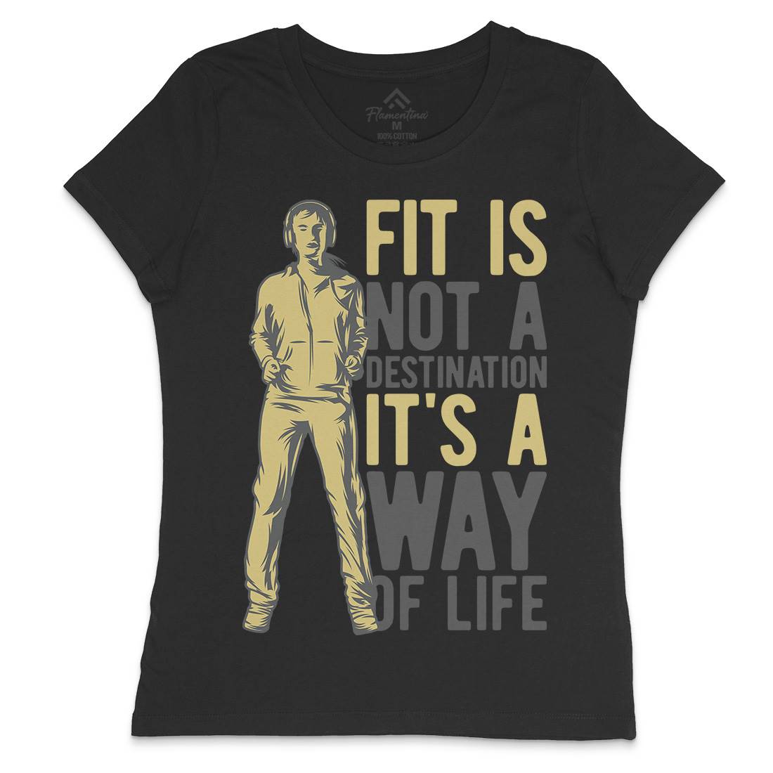 Fit Womens Crew Neck T-Shirt Gym B300