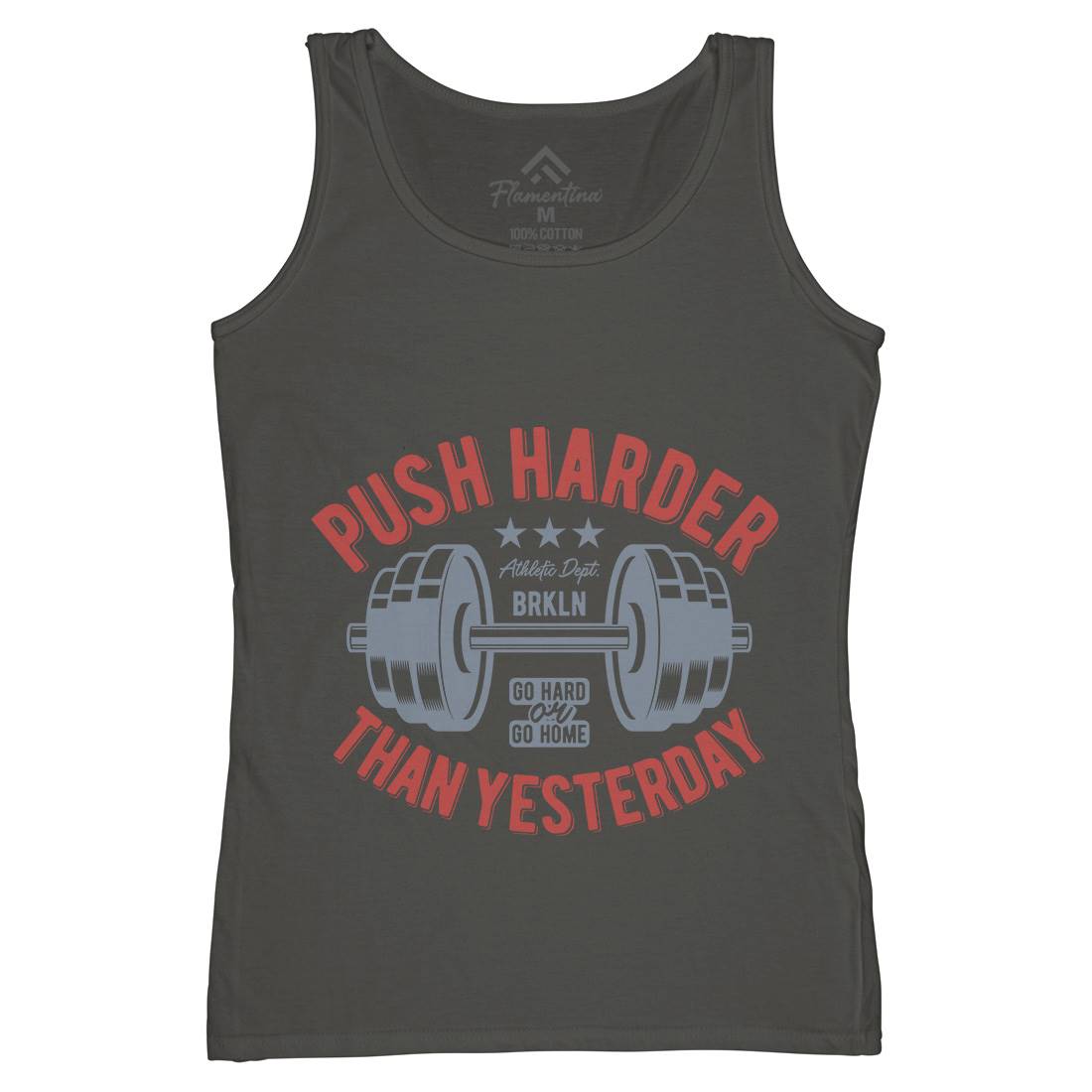 Push Harder Womens Organic Tank Top Vest Gym B301