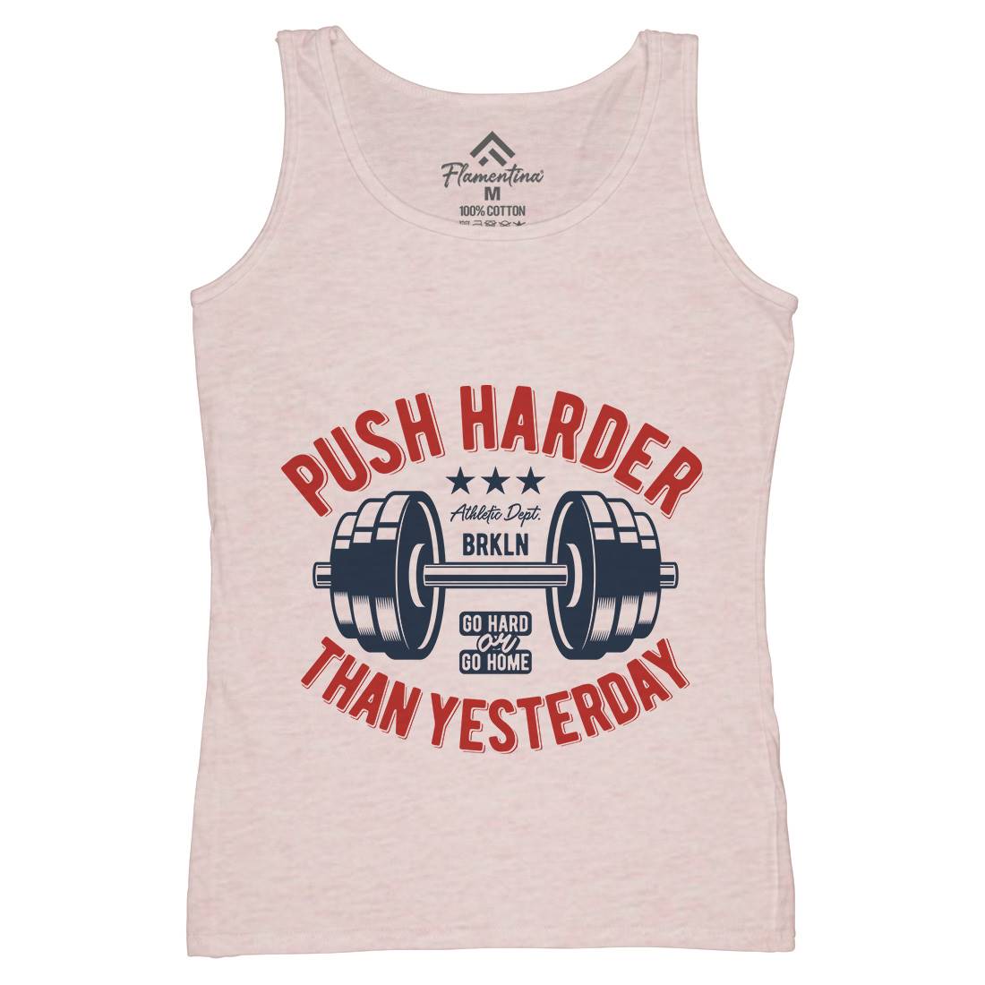 Push Harder Womens Organic Tank Top Vest Gym B301