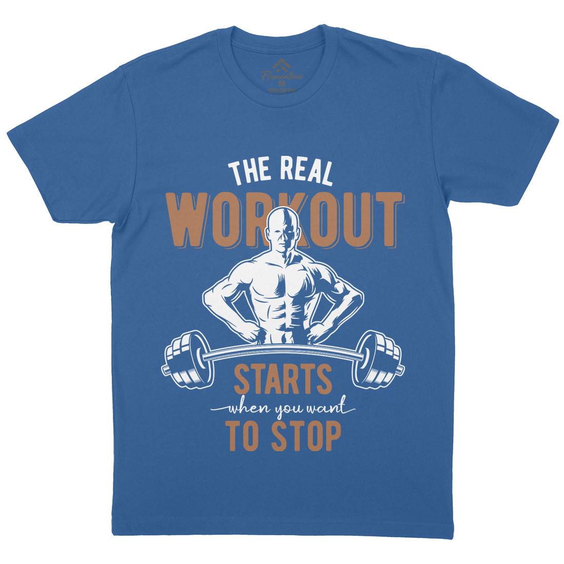 Workout Mens Crew Neck T-Shirt Gym B302