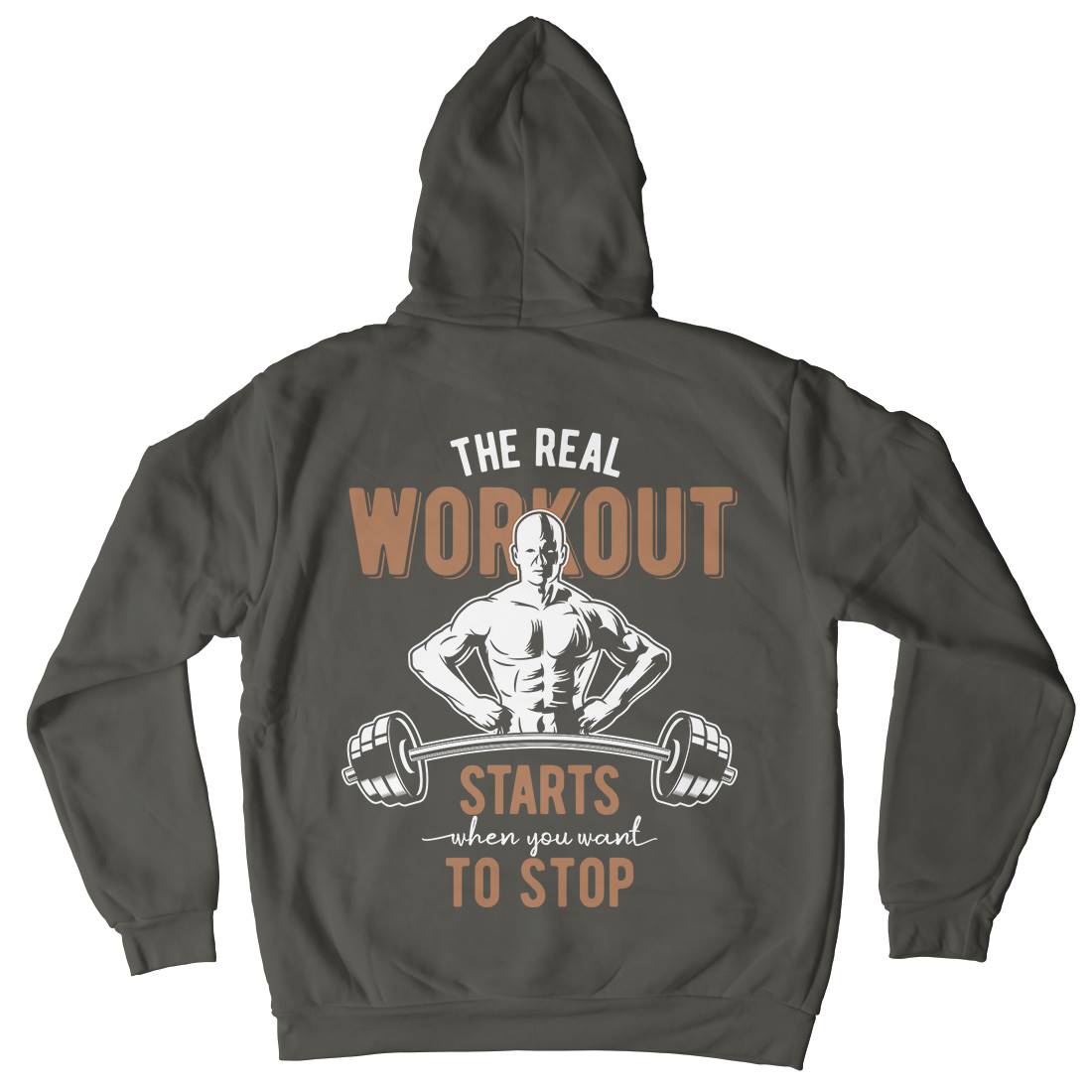 Workout Mens Hoodie With Pocket Gym B302