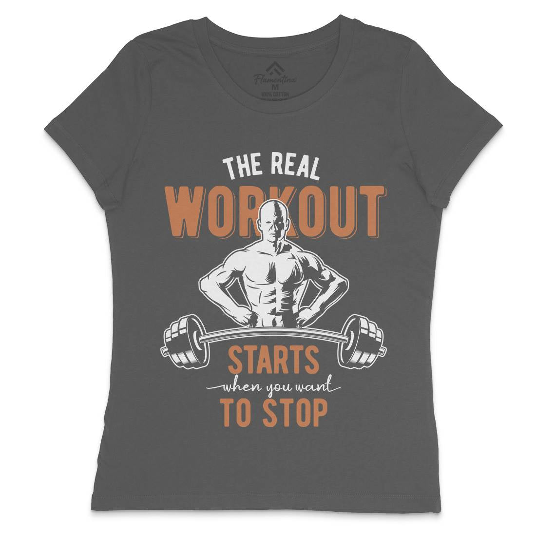 Workout Womens Crew Neck T-Shirt Gym B302