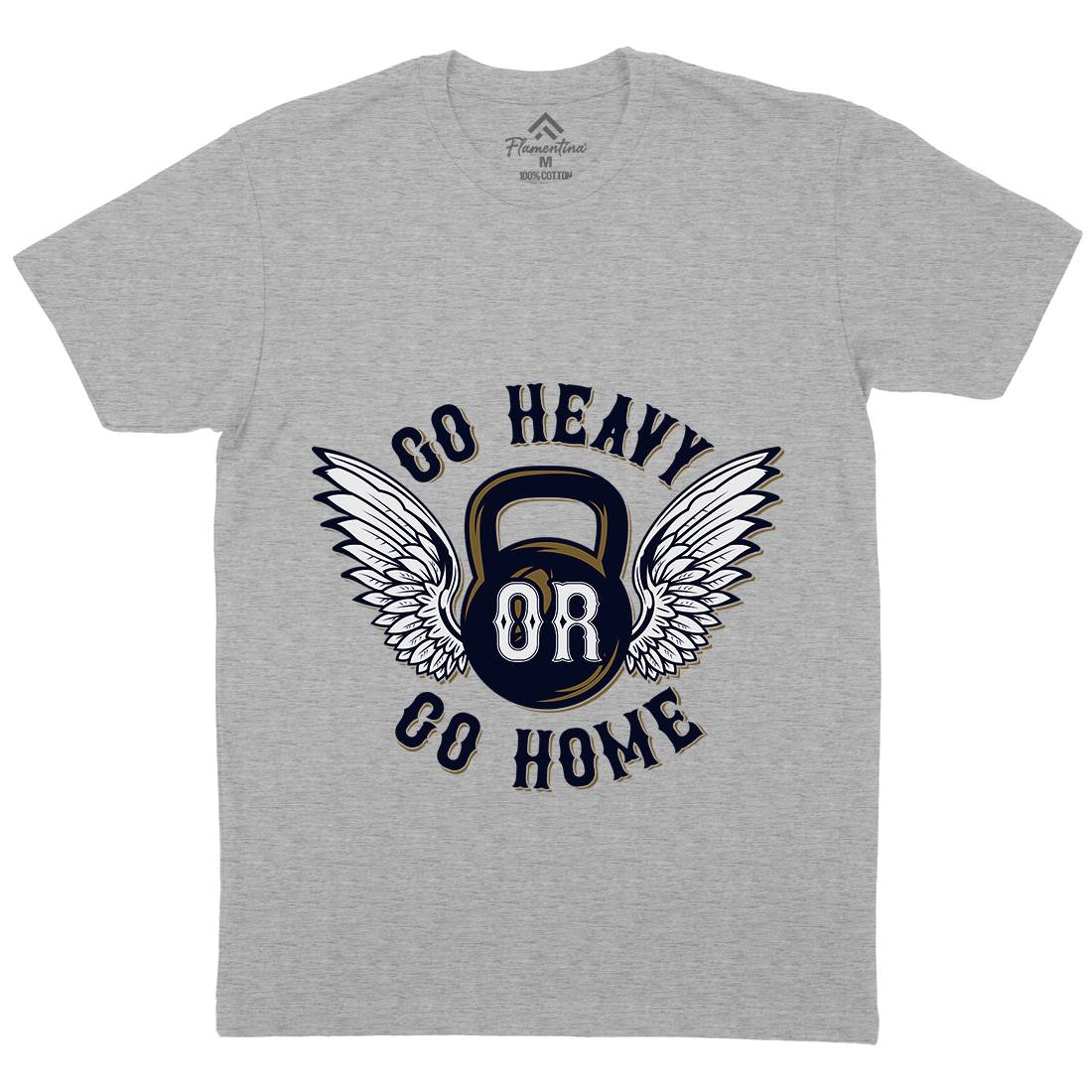 Heavy Mens Crew Neck T-Shirt Gym B303