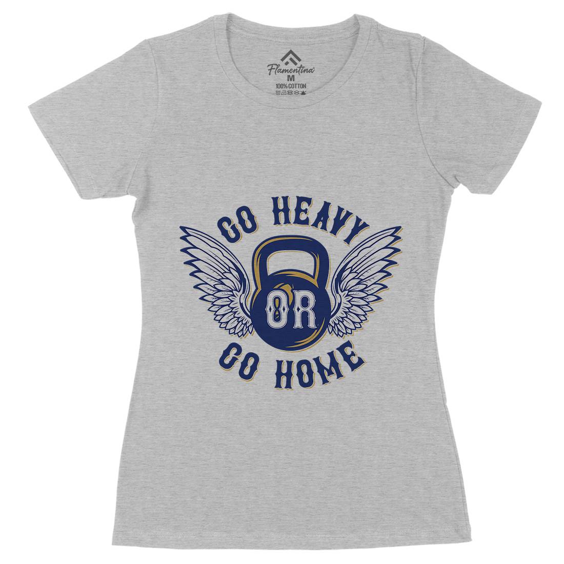 Heavy Womens Organic Crew Neck T-Shirt Gym B303