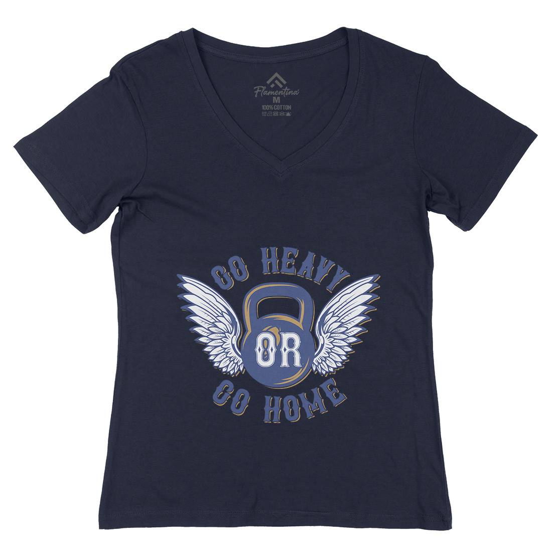 Heavy Womens Organic V-Neck T-Shirt Gym B303