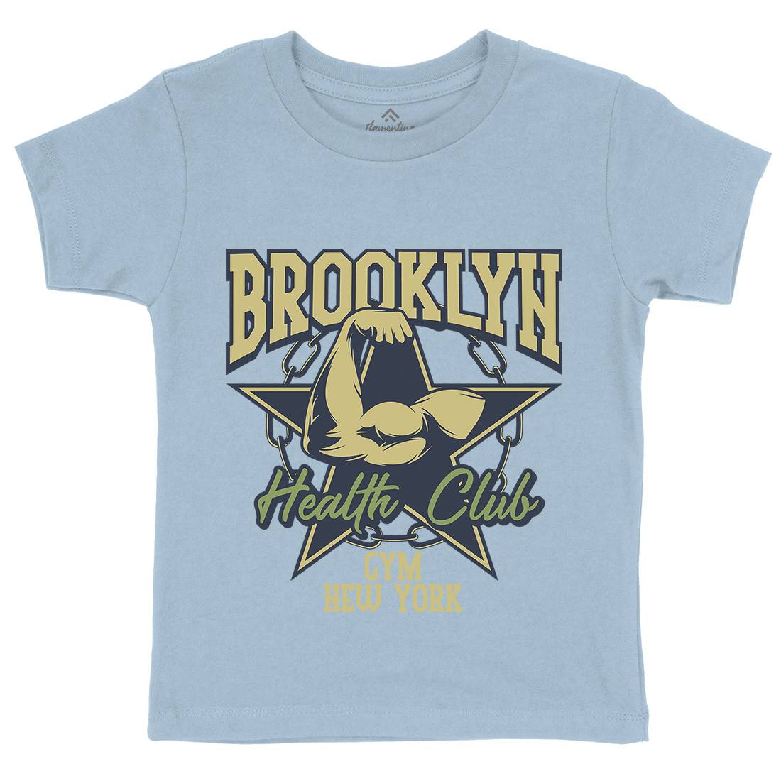 Health Club Kids Organic Crew Neck T-Shirt Gym B304
