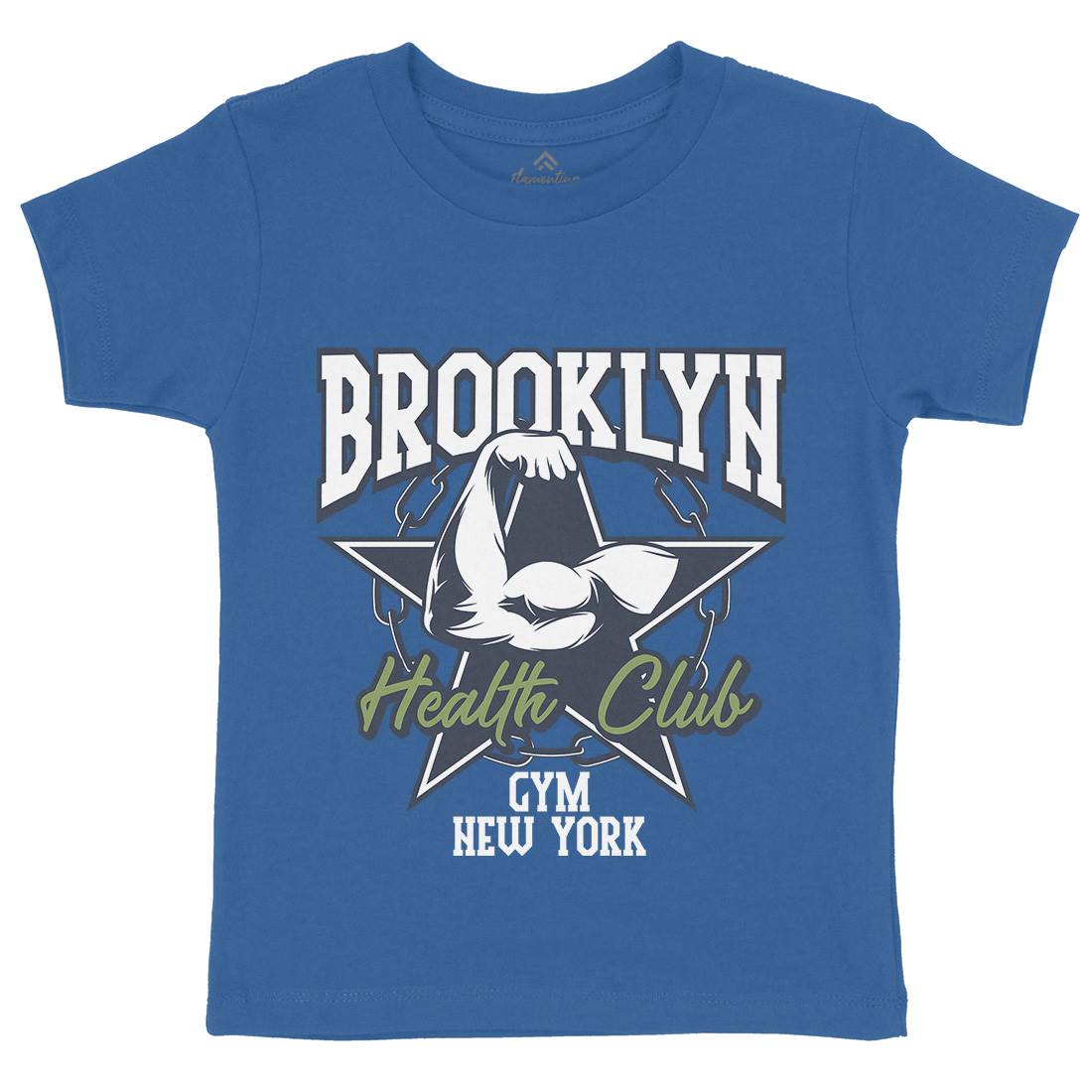 Health Club Kids Organic Crew Neck T-Shirt Gym B304