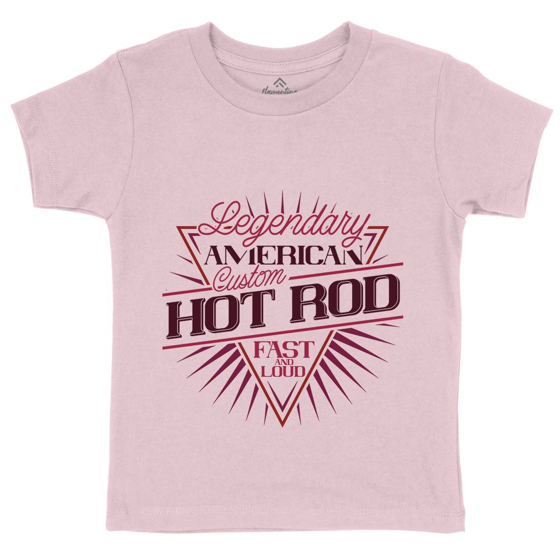 Hot Rod Kids Organic Crew Neck T-Shirt Cars B305