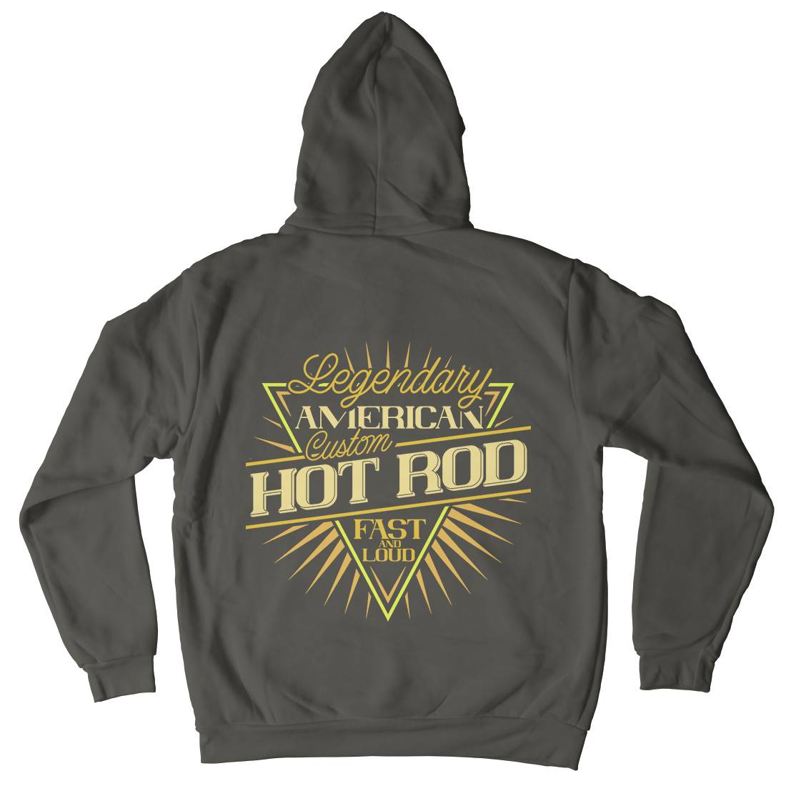 Hot Rod Mens Hoodie With Pocket Cars B305