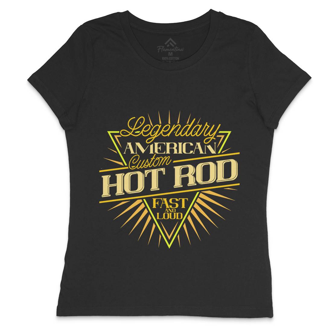 Hot Rod Womens Crew Neck T-Shirt Cars B305
