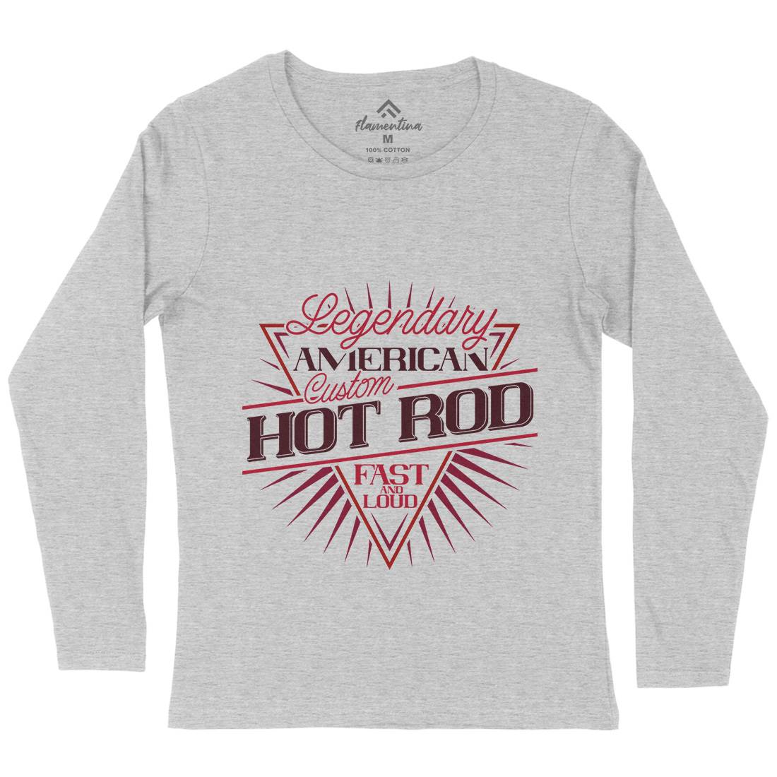 Hot Rod Womens Long Sleeve T-Shirt Cars B305