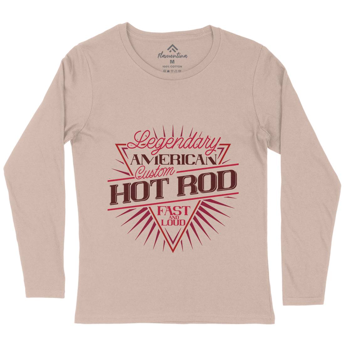 Hot Rod Womens Long Sleeve T-Shirt Cars B305