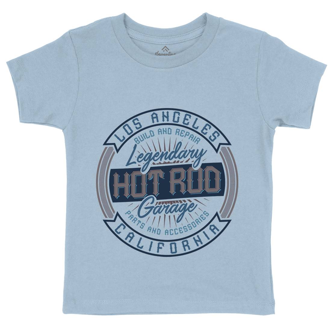 Hot Rod Kids Crew Neck T-Shirt Cars B306