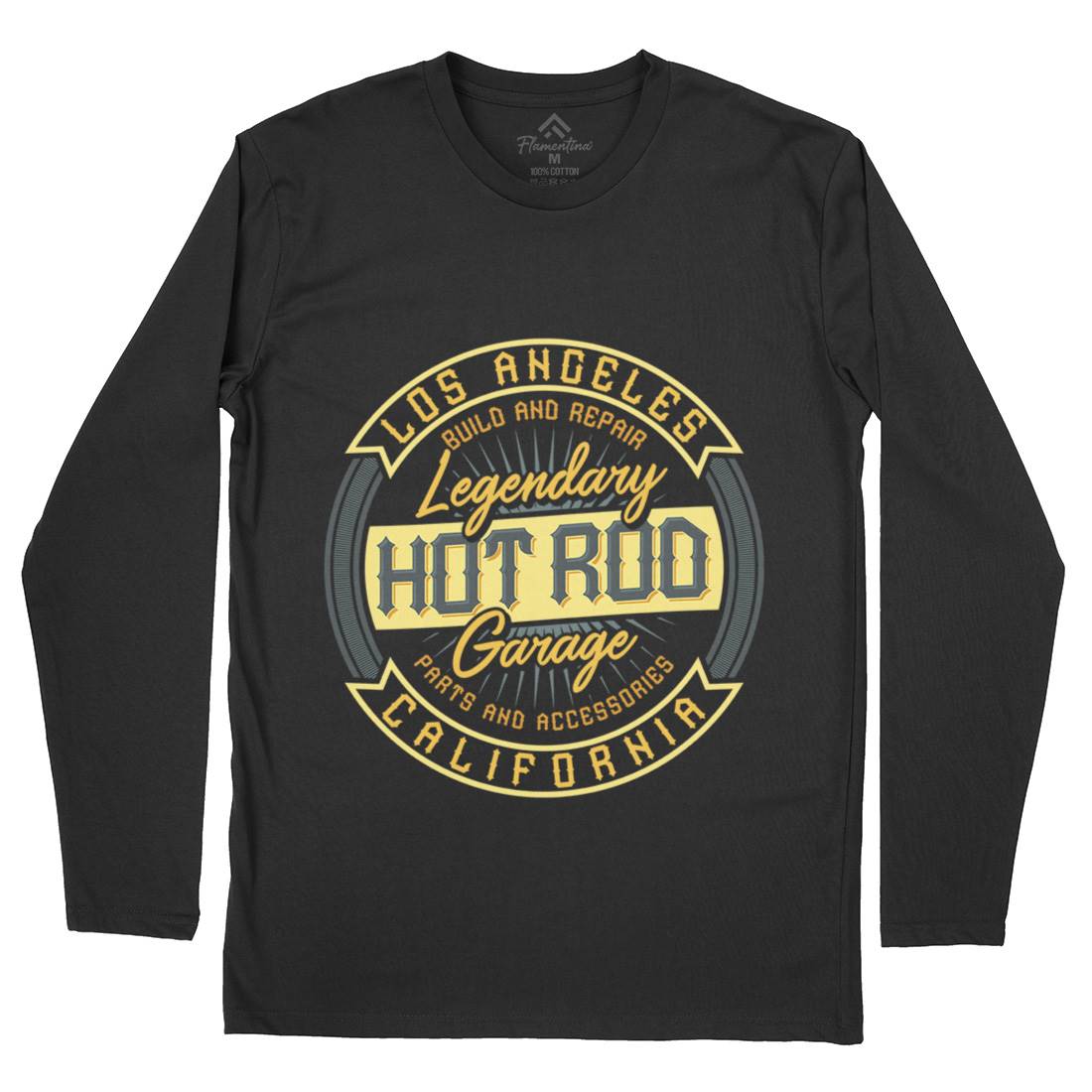 Hot Rod Mens Long Sleeve T-Shirt Cars B306