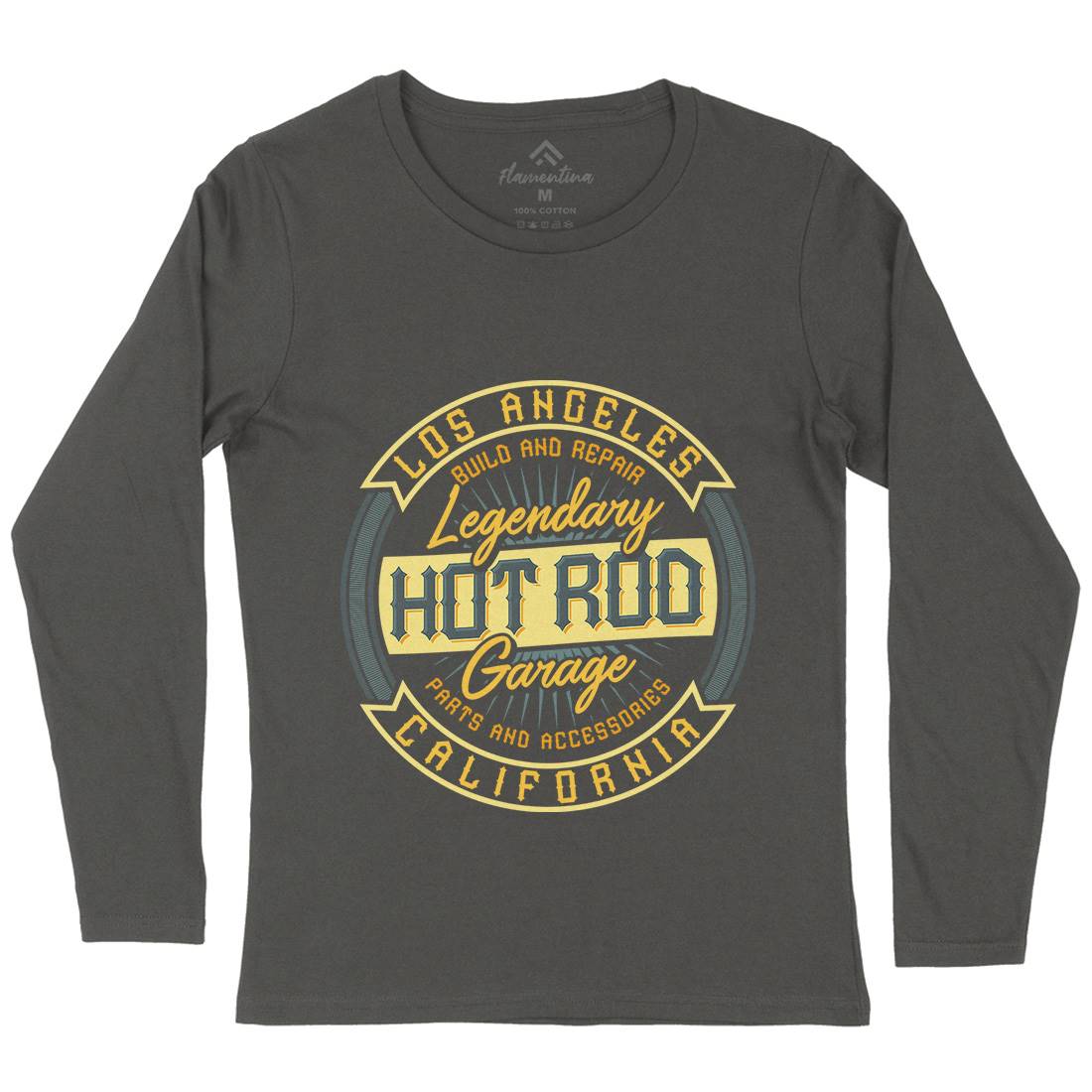 Hot Rod Womens Long Sleeve T-Shirt Cars B306