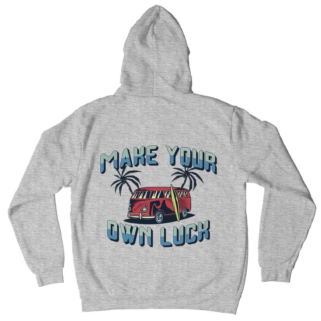 Make Your Own Luck Kids Crew Neck Hoodie Nature B307