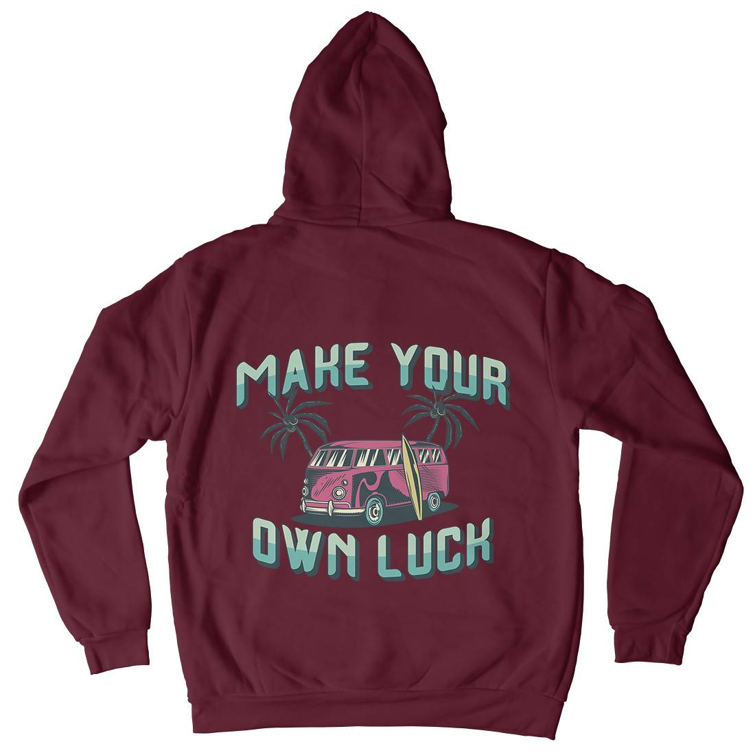 Make Your Own Luck Mens Hoodie With Pocket Nature B307