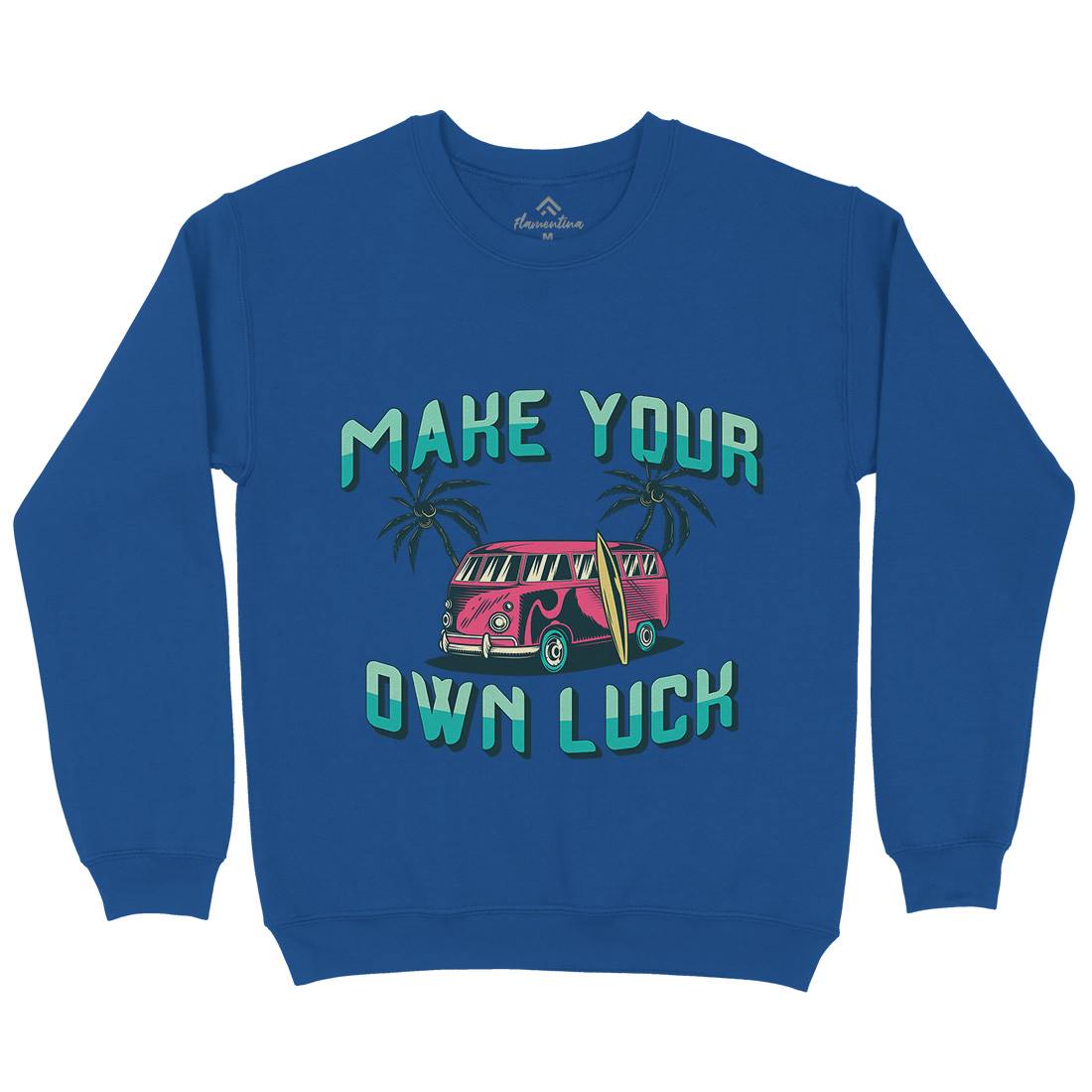 Make Your Own Luck Kids Crew Neck Sweatshirt Nature B307