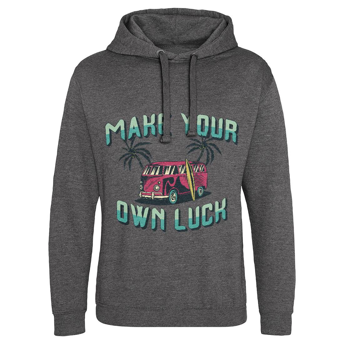 Make Your Own Luck Mens Hoodie Without Pocket Nature B307