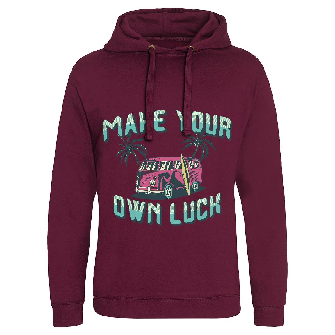 Make Your Own Luck Mens Hoodie Without Pocket Nature B307