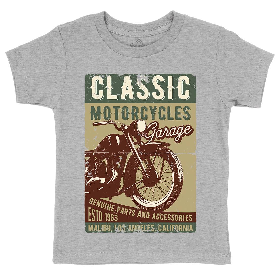 Motor Kids Organic Crew Neck T-Shirt Motorcycles B310