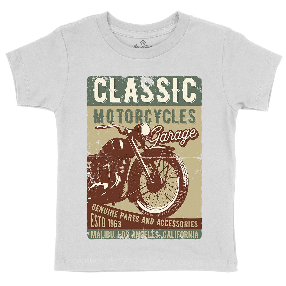 Motor Kids Crew Neck T-Shirt Motorcycles B310