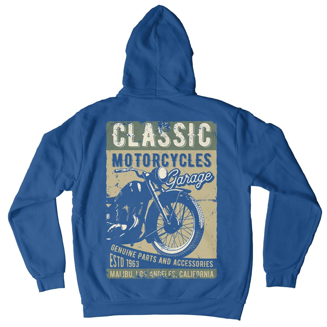 Motor Mens Hoodie With Pocket Motorcycles B310