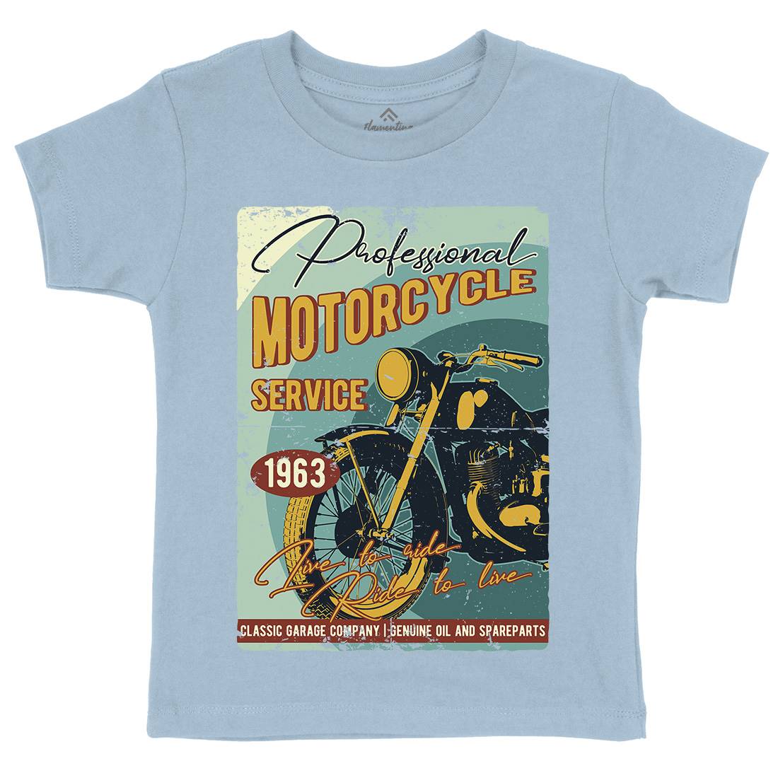 Motor Kids Crew Neck T-Shirt Motorcycles B311
