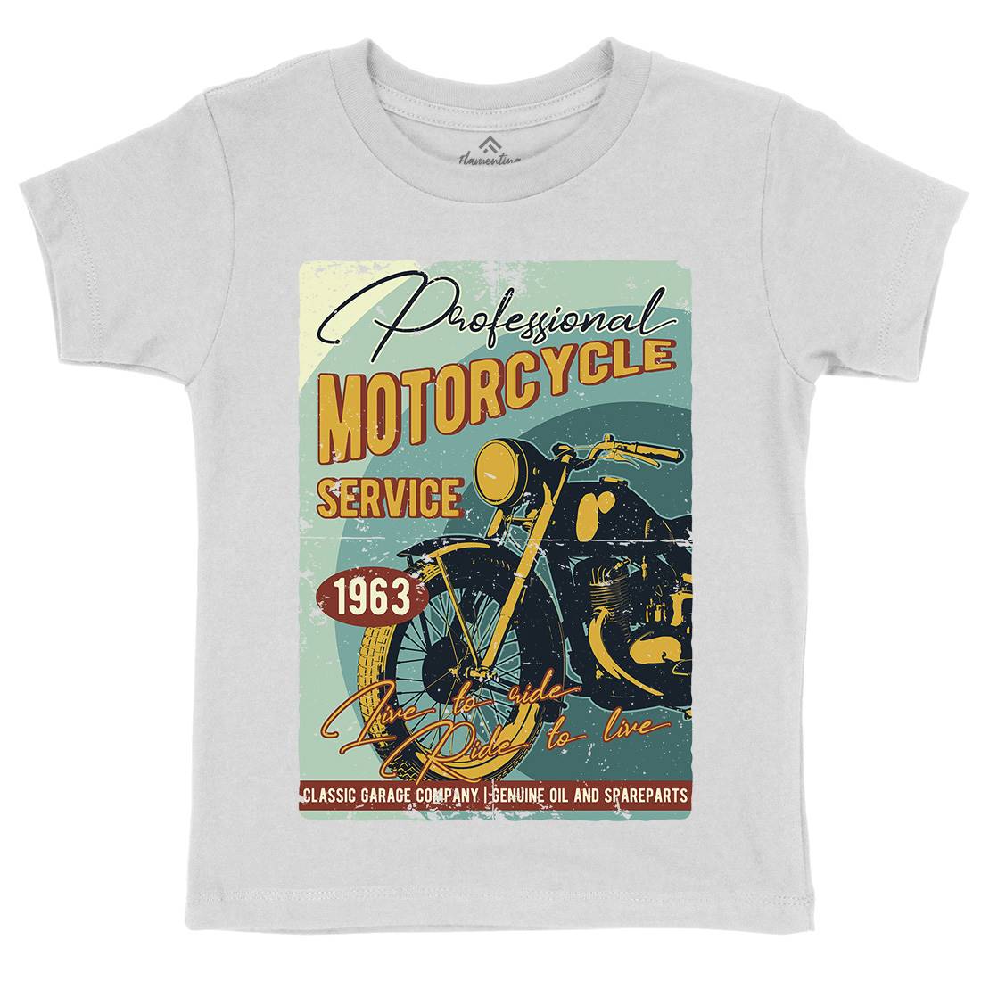 Motor Kids Organic Crew Neck T-Shirt Motorcycles B311
