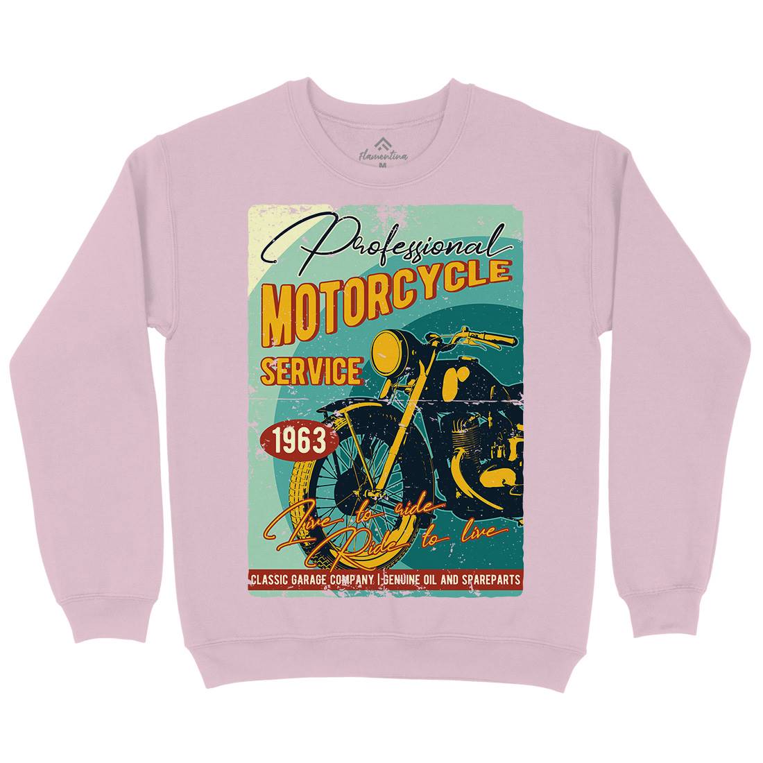 Motor Kids Crew Neck Sweatshirt Motorcycles B311