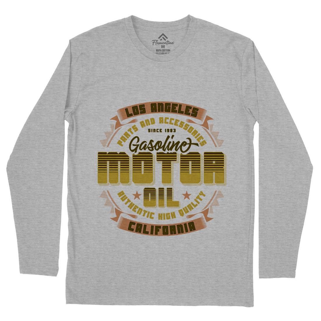 Motor Oil Mens Long Sleeve T-Shirt Motorcycles B312
