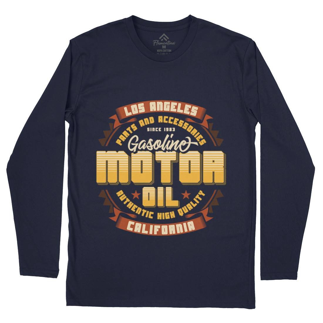 Motor Oil Mens Long Sleeve T-Shirt Motorcycles B312