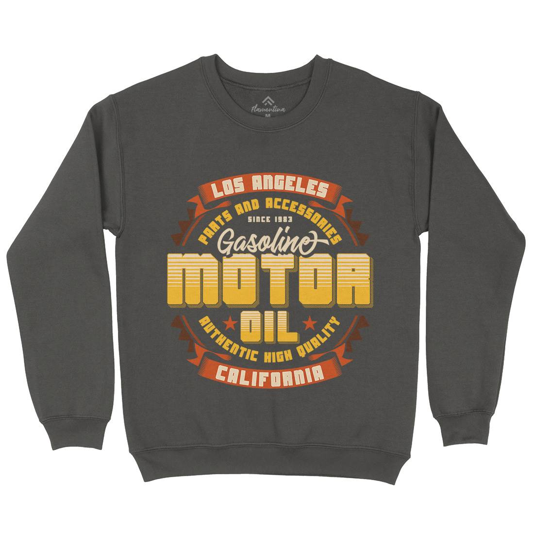 Motor Oil Mens Crew Neck Sweatshirt Motorcycles B312
