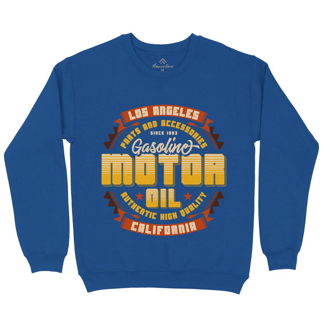 Motor Oil Kids Crew Neck Sweatshirt Motorcycles B312