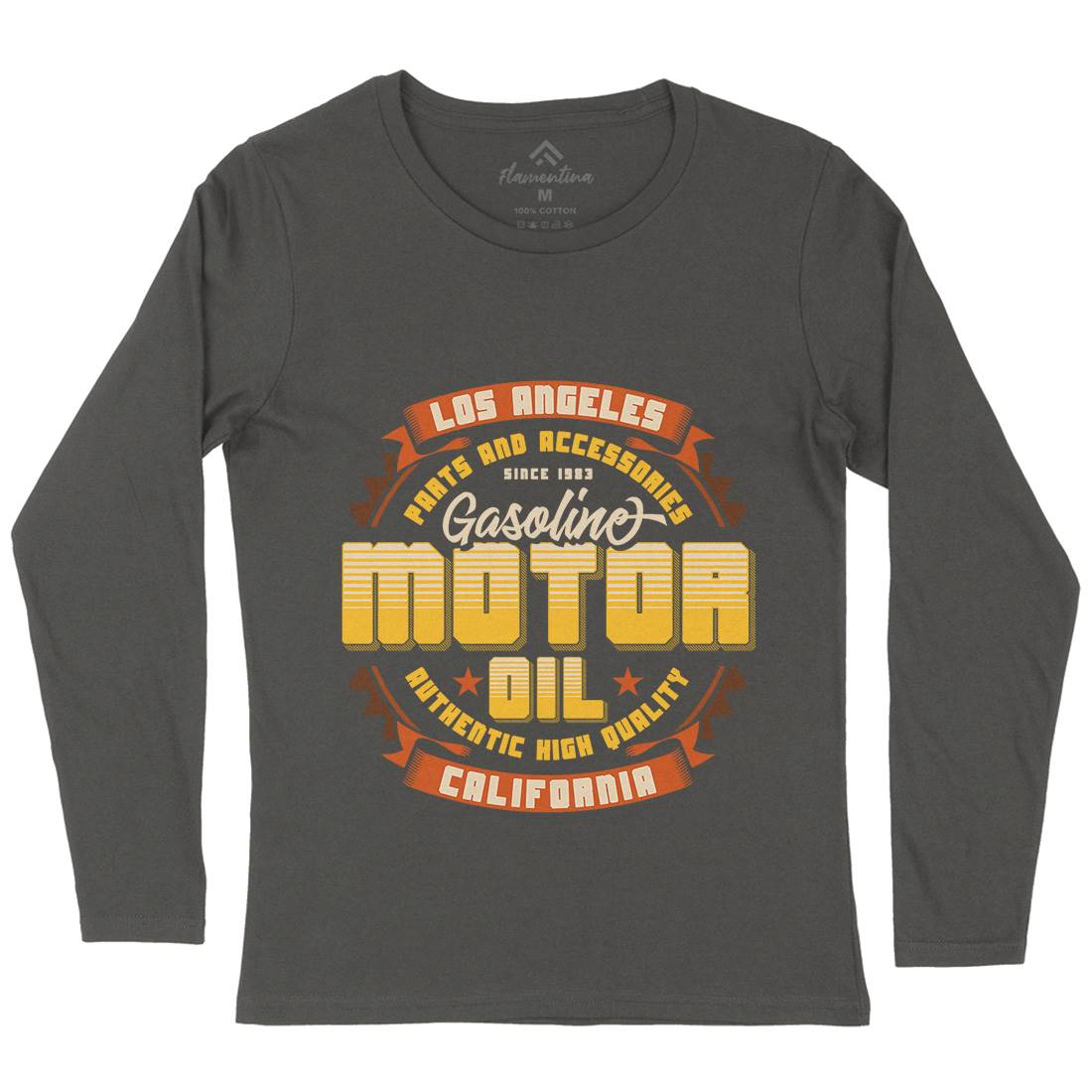 Motor Oil Womens Long Sleeve T-Shirt Motorcycles B312
