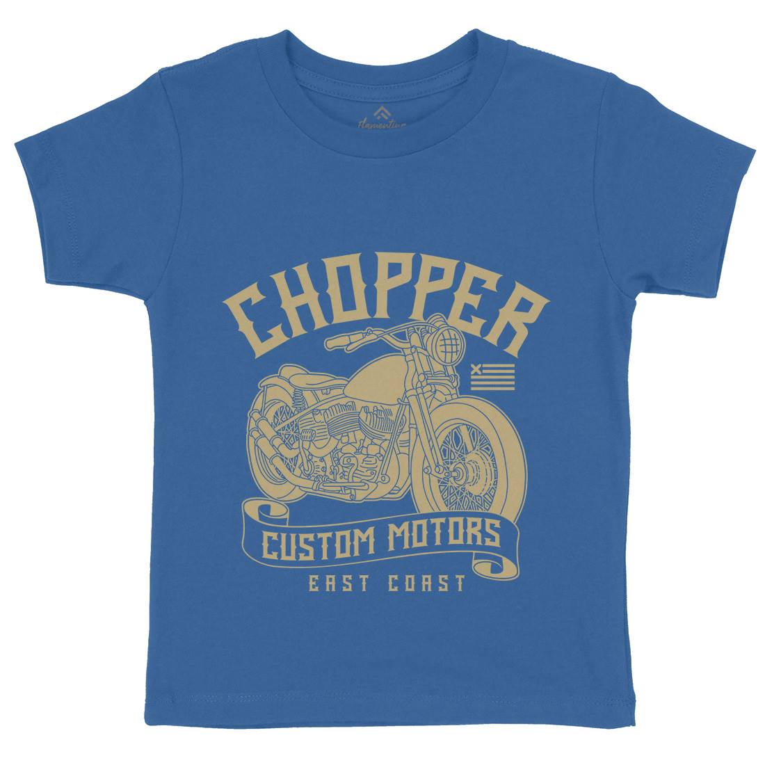 Chopper Kids Organic Crew Neck T-Shirt Motorcycles B314
