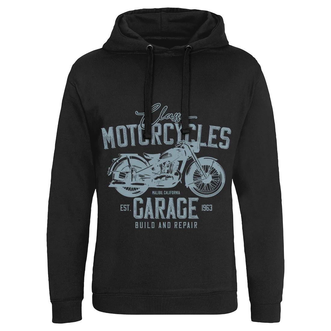 Garage Mens Hoodie Without Pocket Motorcycles B315
